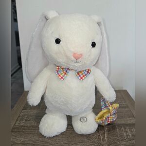 Hallmark Hoppy Easter Bunny Singing Stuffed Animal With Motion Test & Works 11.5